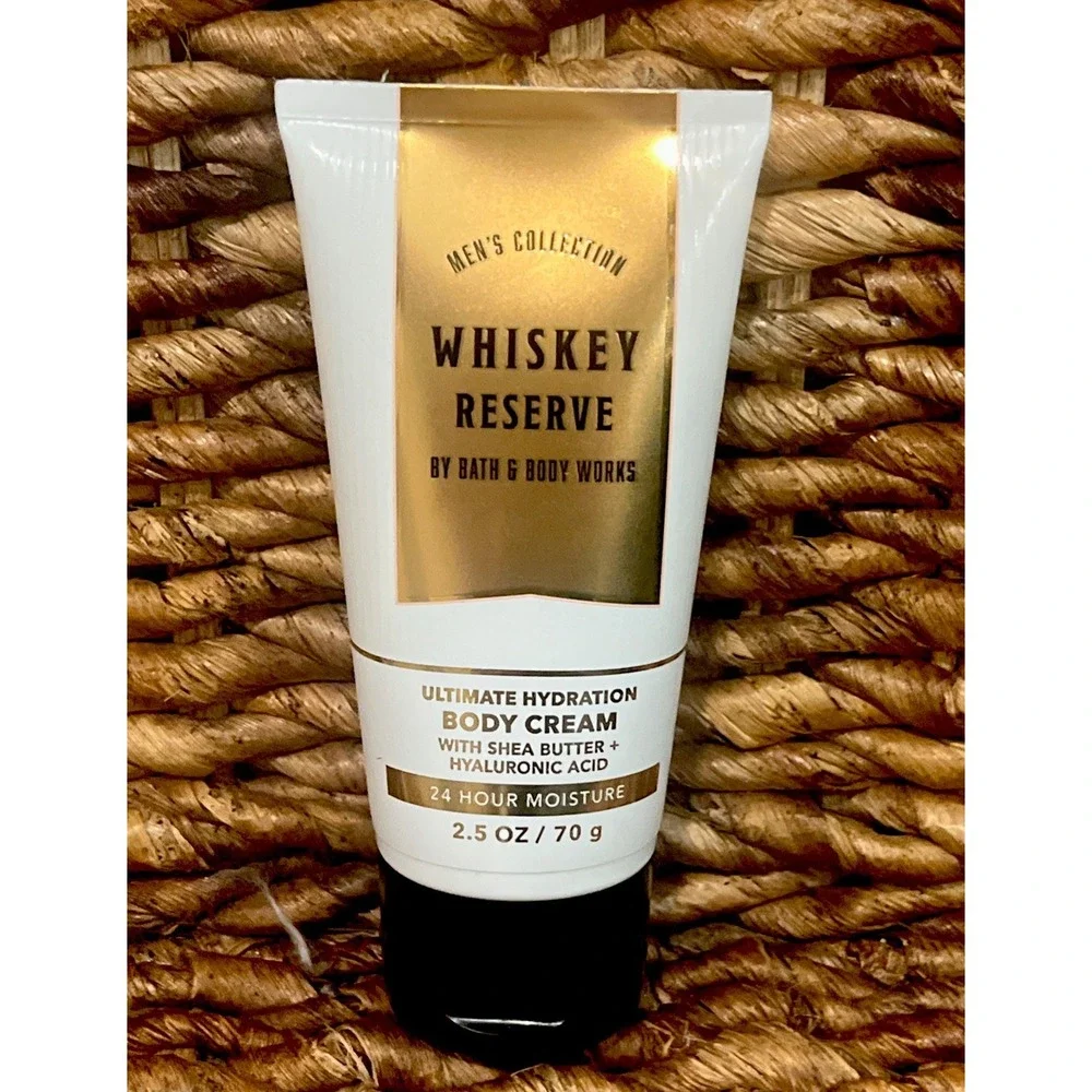 Bath & Body Works Men's Collection Whiskey Reserve Hydration Body Cream 2.5 oz